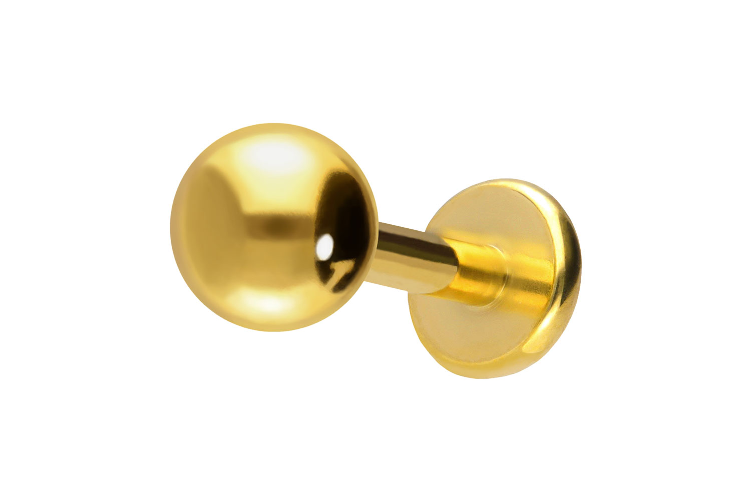 Titan Labret Piercing mit Innengewinde